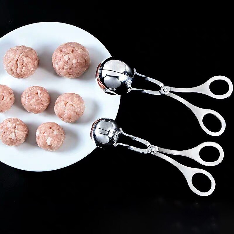 Aparato para hacer albóndigas, utensilio para Hacer bolas de arroz, de acero inoxidable, para carne