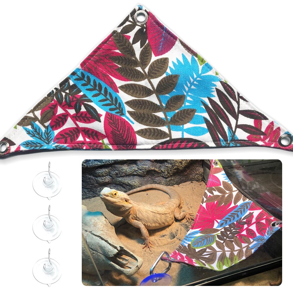 Hamaca para mascotas reptiles serpiente, lagarto cama colgante jaulas para mascotas cama suministros para reptiles para reptil serpiente lagarto subir cama para dormir jugar juguete: 1 / S