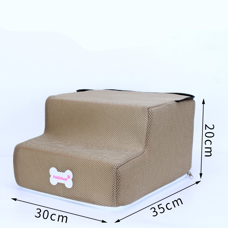 Dog House Dog Stairs Pet 3 Steps Stairs for Small Dog Cat Pet Ramp Ladder Anti-slip Removable Dogs Bed Stairs Pet Supplies