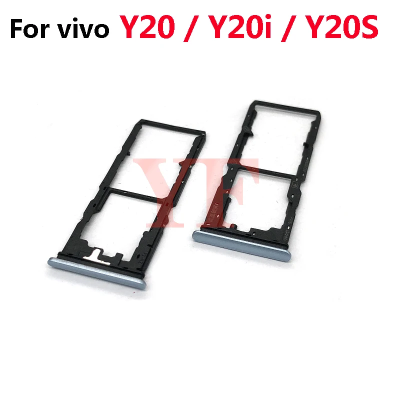 Plateau de carte SIM pour Vivo Y20 Y20i Y20S Y11S Y12S Y12A , support de fente de plateau de carte SIM, adaptateur de prise, pièces de réparation