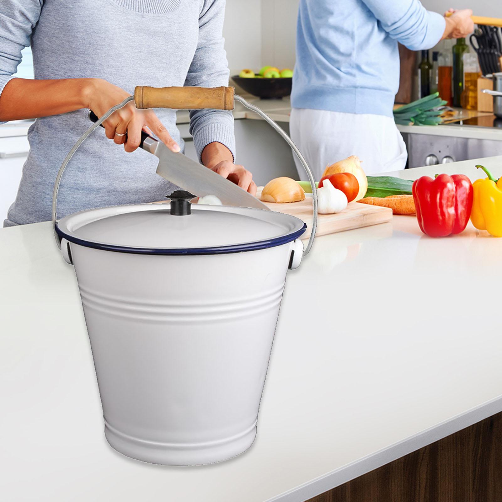 New SAMMART 8,5L Faltbarer quadratischer praktischer Eimer mit Deckel