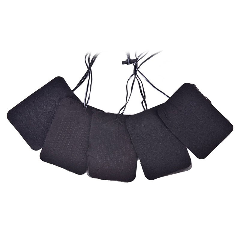 1 PC USB Aufgeladen Kleidung Heizung Pad 5V Elektrische Heizung Blatt Einstellbare Temperatur Heizung Wärmer Pad Für Weste Jacke