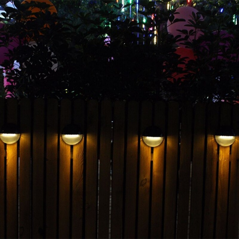 Solar lamp 6 led buiten tuin landschapslamp waterdichte tuin muurlamp trapverlichting