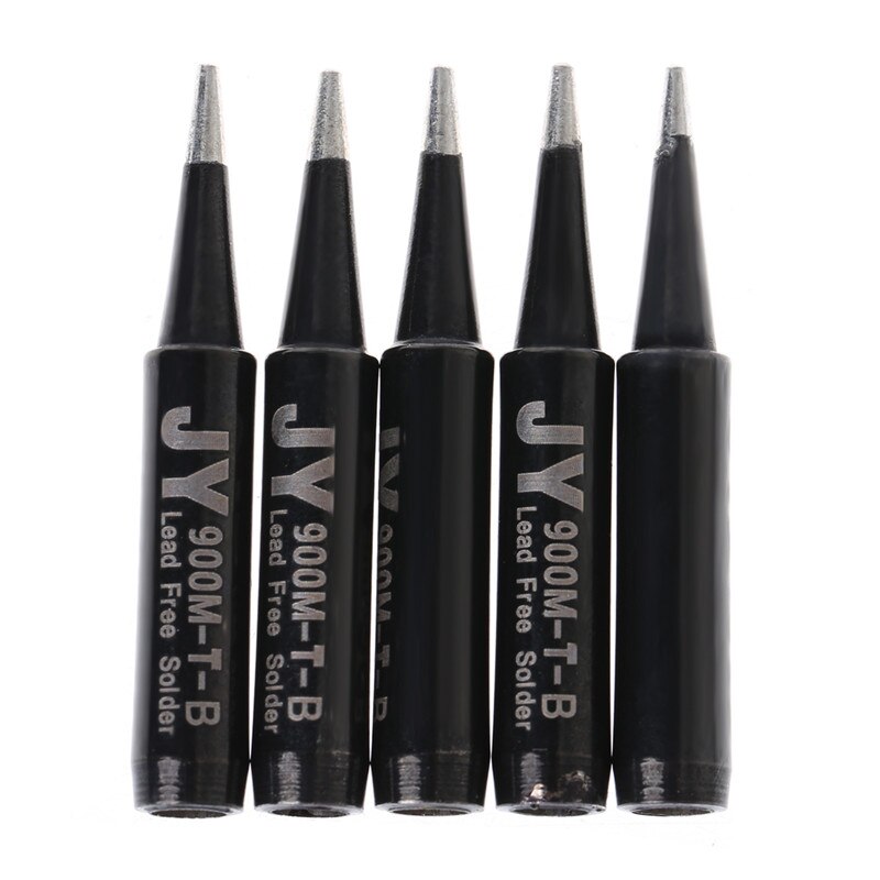 5 Pcs Solder Soldering Iron Tip 900M-T-SI Lead Free For Hakko Saike 936 852d+ 909D: 900M-T-B