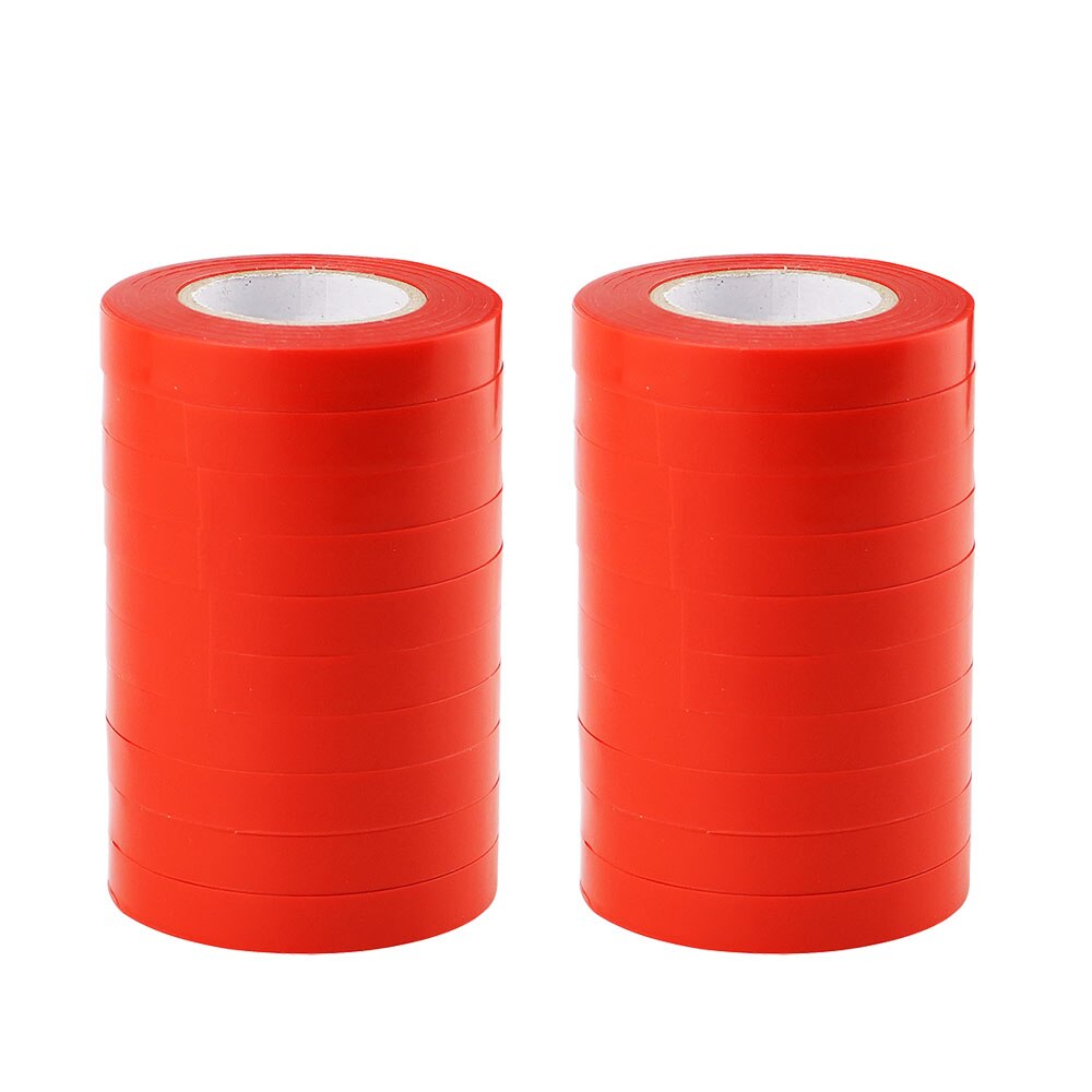 Cinta adhesiva de PVC para atar plantas, herramientas de ramas para jardín, máquina de atado de verduras, árboles y frutas, 20 Uds.: 20 pcs Red
