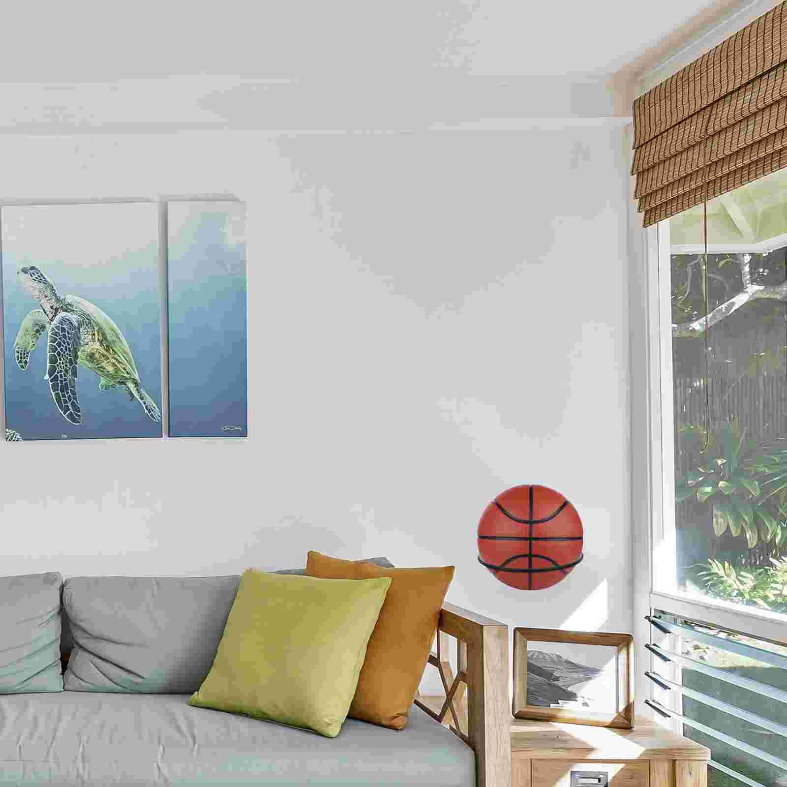 2 pcs ball display rack basketball holder iron balls bracket hats display rack for shop supermarket home