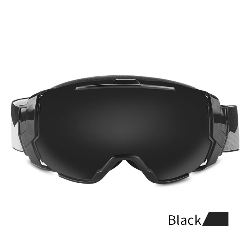 Capacete de neve unissex, capacete de segurança moldado integralmente para inverno, esportes ao ar livre, snowboard, ski: Grey Goggles