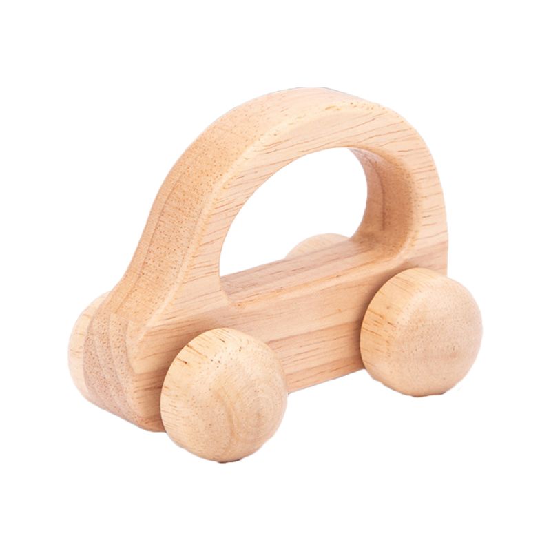 Baby Teething Wooden Car Educational Blocks Teether Infant Grasping Chewing Toys: I