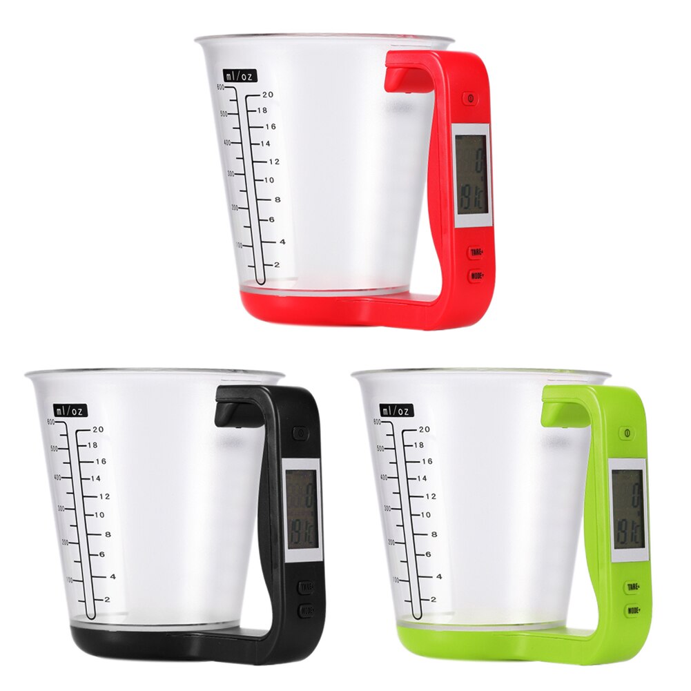 Kitchen Scales Digital Temperature Measurement Cups Electronic Measuring Cup Kitchen Scale LCD Electronic Scale