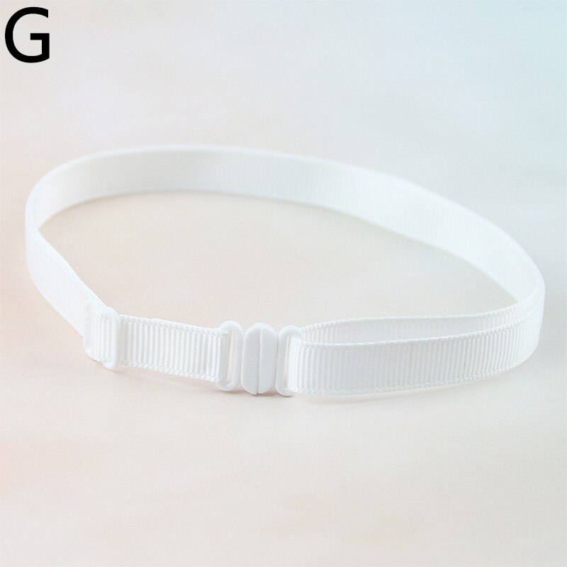 1PC Men Women Kids DIY Accessories Bow Tie Adjustable Polyester Belt With Clip Bowtie Black White Elastic Strap Extender Bands: G