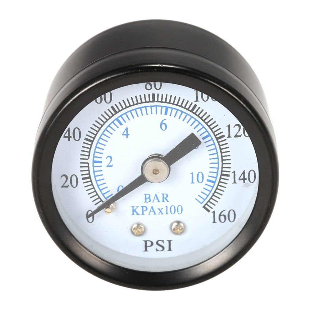 1/8 Inch 160 Psi 0-10bar Compressor Compressed Air Pressure Gauge Small Double Scale Measurer Ts-40