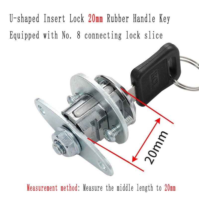Archiefkast Slot Metalen Kastdeur Kantoorkast Locker Brievenbus Kastslot Aluminium Slot Kern Drijfstangslot: legergroen