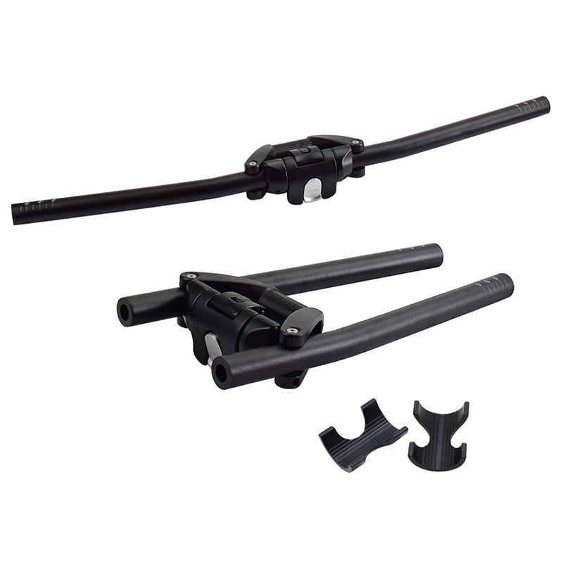 Styre sykkel sammenleggbart håndtak 25.4 31.8*620/680mm aluminiumslegering raskt sammenleggbart mtb sykkelstang sykkel sammenleggbart styre