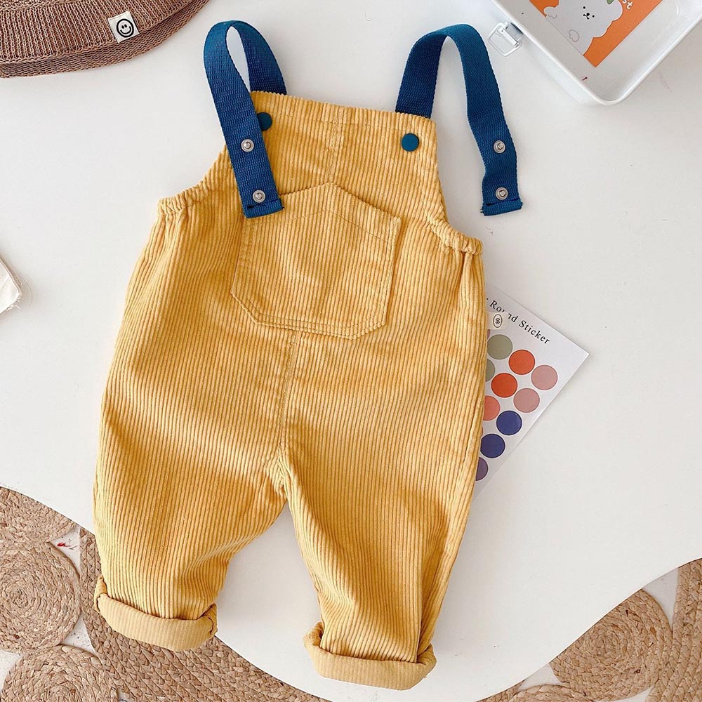 Peuter Jongen Overalls Effen Kleur Corduroy Lente Herfst Kids Broek Casual Kinderen Uitloper Kleding