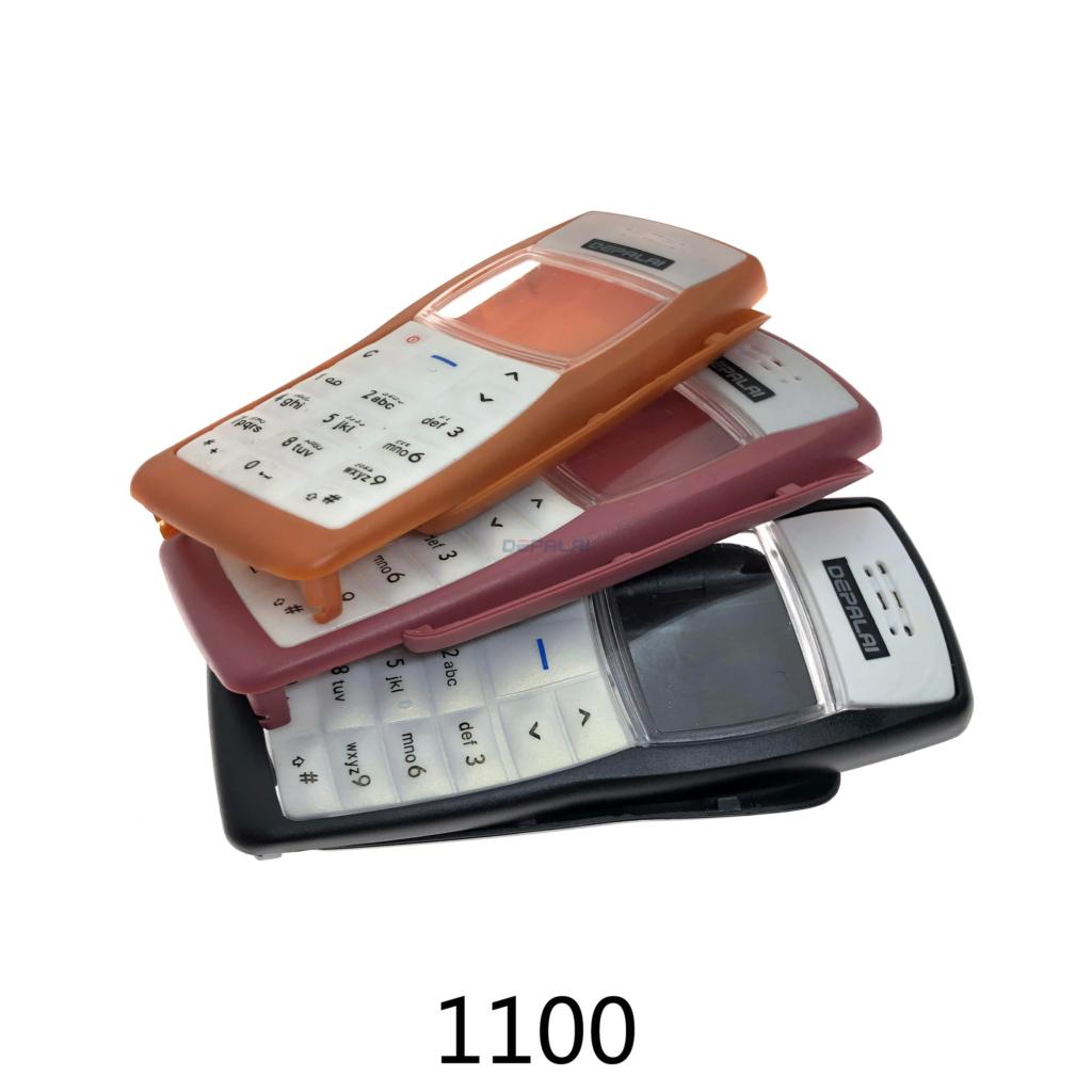 Dla Nokia 3100 1100 obudowa przednia osłona ramy obudowa + tylna pokrywa/pokrywa klapki baterii + klawiatura