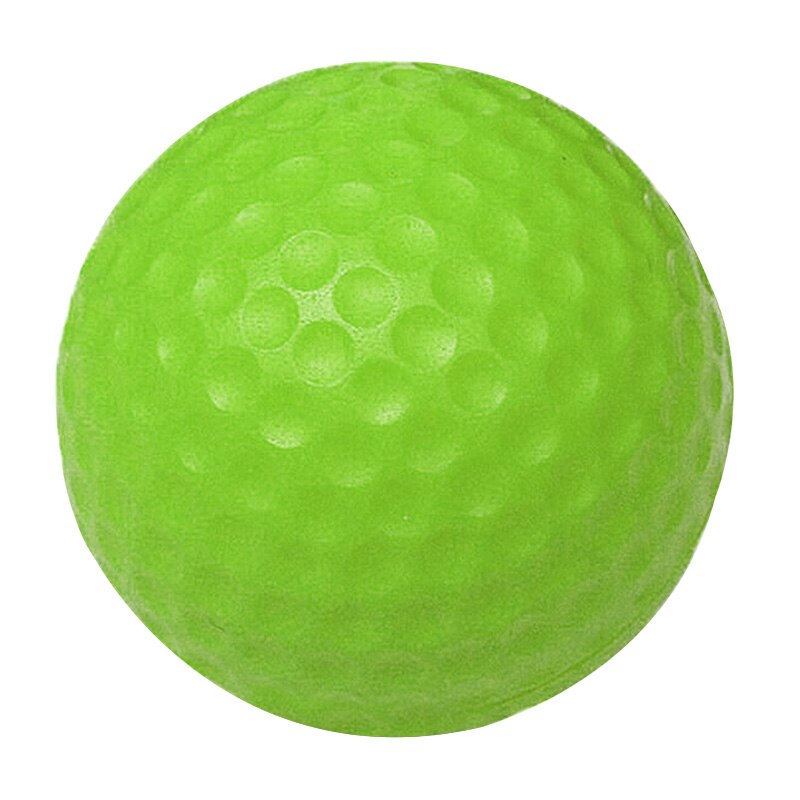 Golfbold pu solide bløde bolde indendørs træningsbold sport træningsrum skumkugler  h7jp: Grøn