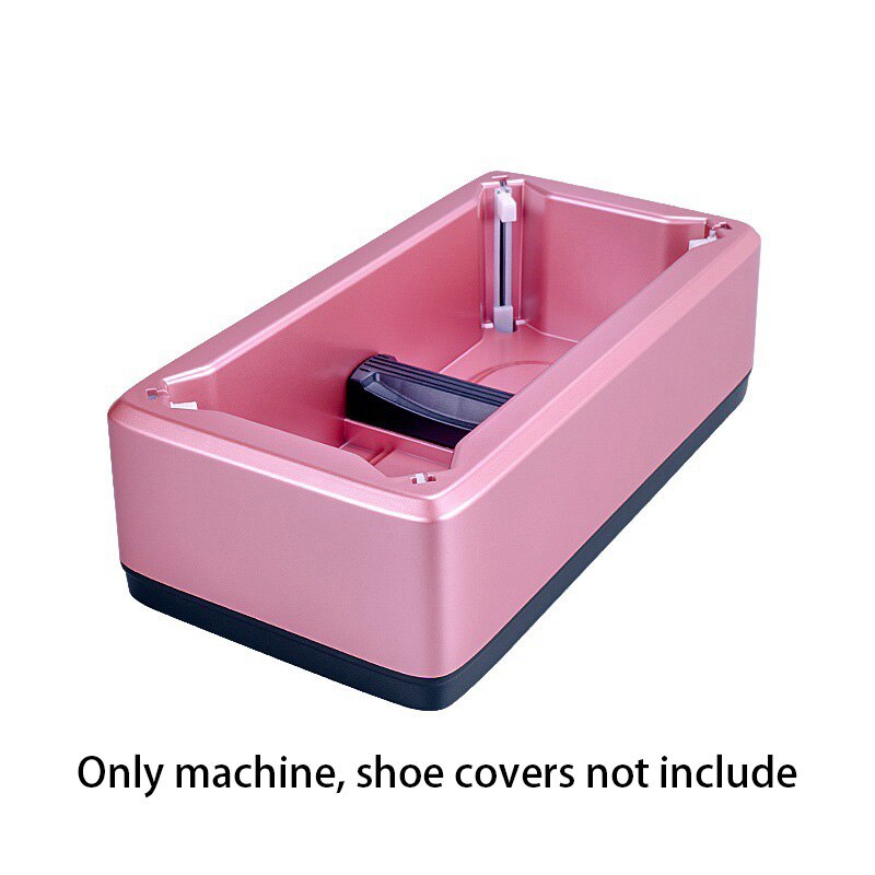 Automatic Disposable Shoe Cover Dispenser Portable Hand-Free Waterproof Overshoes Machine for Home, Office, Supermarket, Factory: Pink