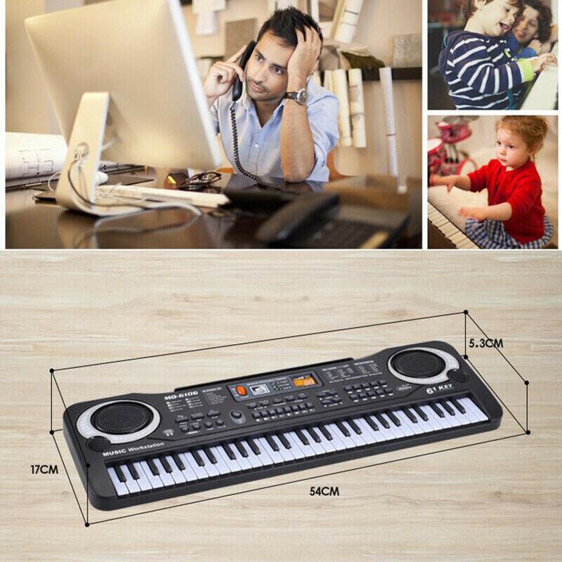 Multifunctional Children’s Electronic Piano 61-key Electronic Digital Piano Instrument Set with Microphone