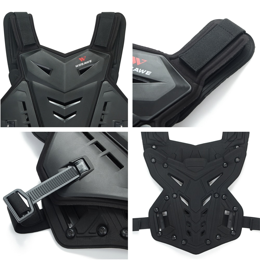 WOSAWE Adult MTB Motorcycle Armor Jacket Motocross Vest Back Chest Body Protector Off-Road Motorbike Protective Gear Armor Suit