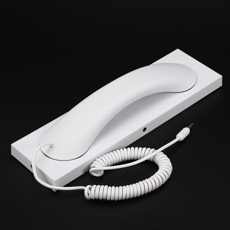 Retro Telephone Headset 3.5mm Microphone External Mobile Phone Microphone Base