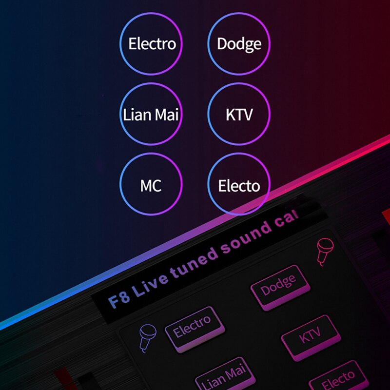 Muziek Synthesizer Tuning Geluidskaart O Anker Zingen Apparatuur Mobiele Telefoon Computer Microfoon Voice Verandering