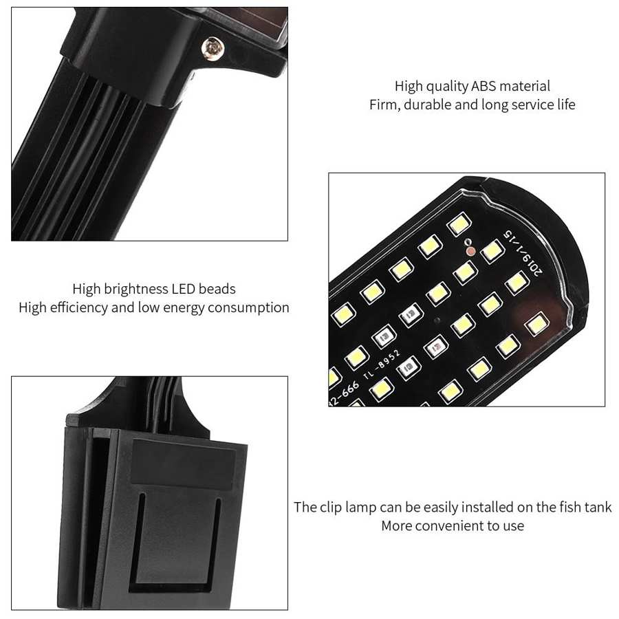 Led Aquarium Fish Tank Licht Voor Planten Clip Op Verlichting Geschikt Voor Gebruik In Aquarium Verlichting Waterdichte Hoge Heldere voor Thuis