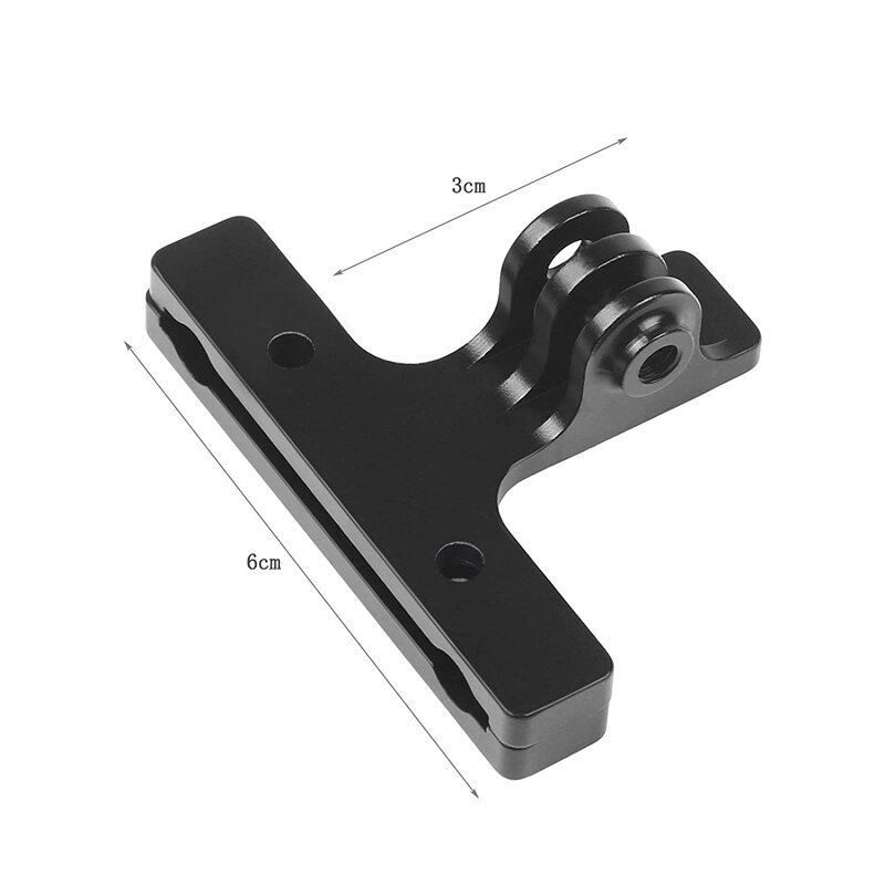 Montura de aleación de aluminio para bicicleta, Base de montaje en Riel, soporte para cámara fotográfica deportiva, soporte para bicicleta, asiento trasero, soporte de Video para GoPro He