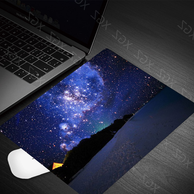Yzuoan Original Starry Sky gioco Mouse Pad studente Computer Pad scrivania Pad protezione Notebook tastiera Pad 22*18 Cm di piccole dimensioni: 22x18-2