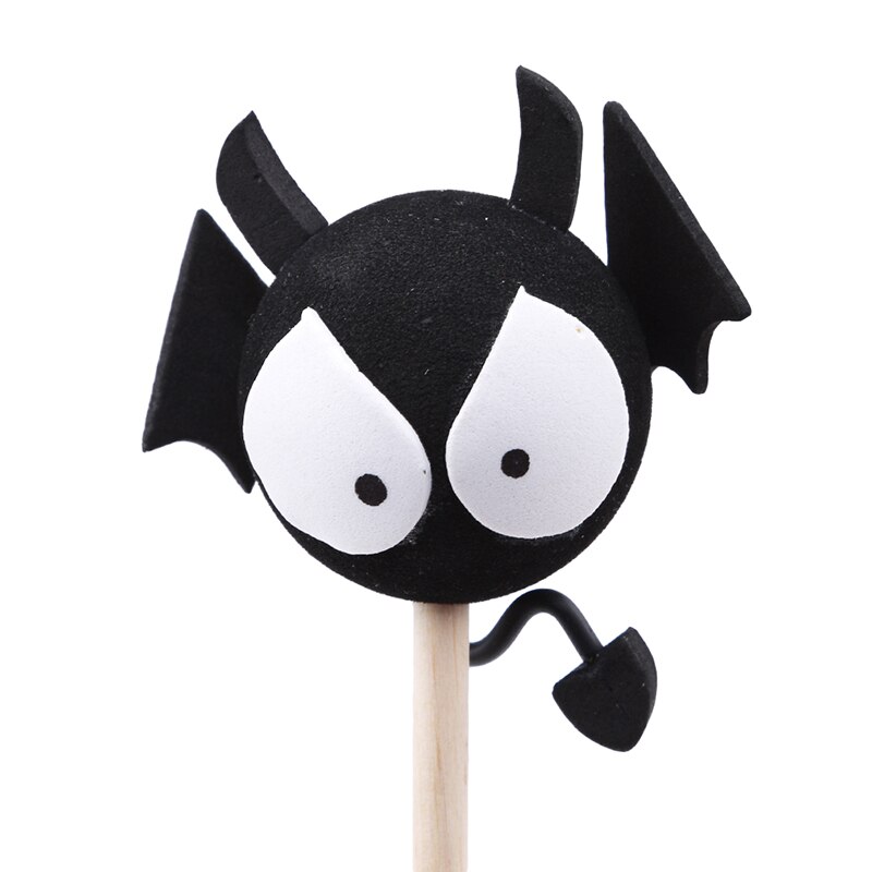 Bola divertido juguetes para niños lindo divertido, Eva coche pelota aérea antena Topper camión SUV pluma decoración juguete: black devil