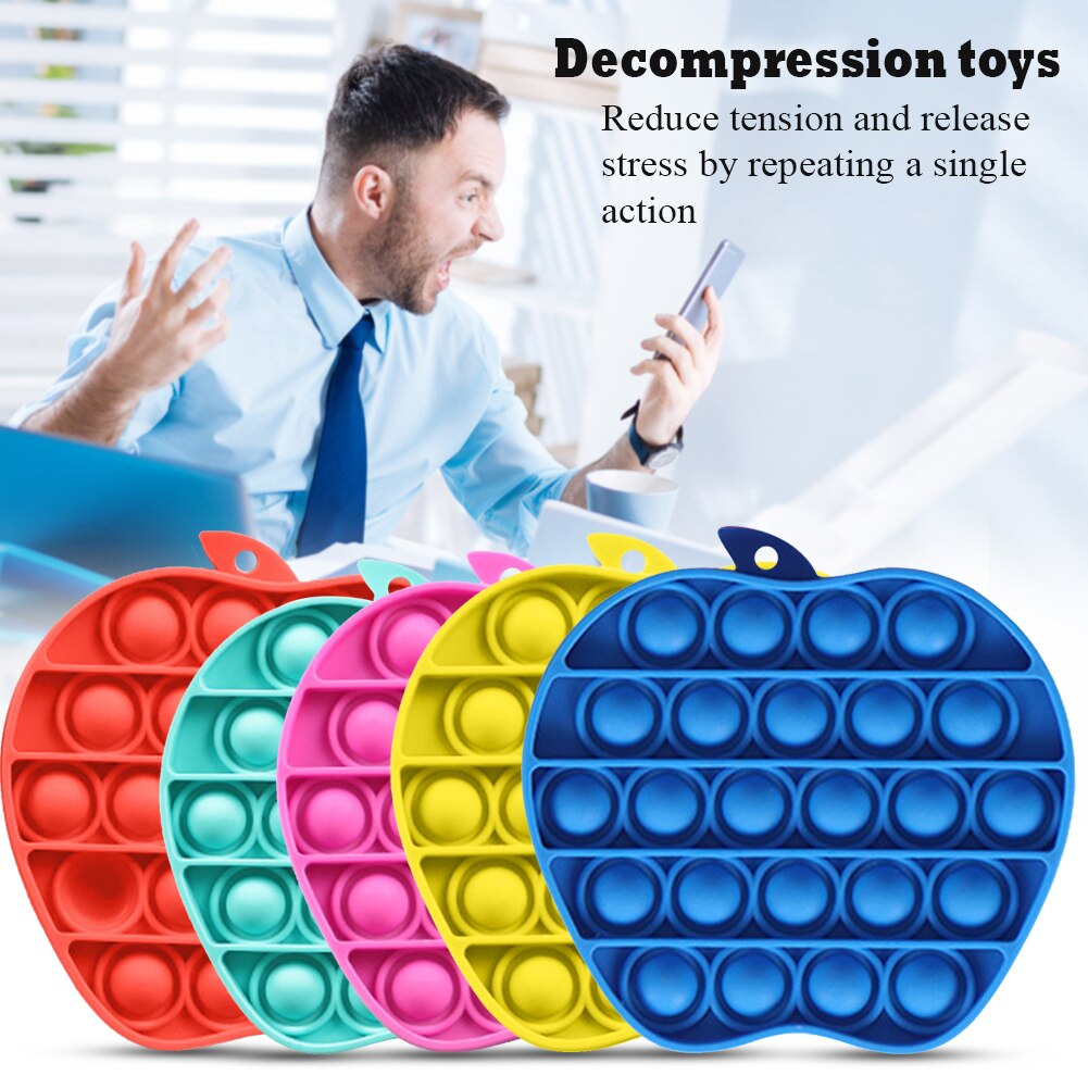 Push Bubble zabawki typu Fidget pop it autyzm specjalne potrzeby Stress Reliever pomaga złagodzić stres i zwiększyć ostrość miękkie wycisnąć zabawki