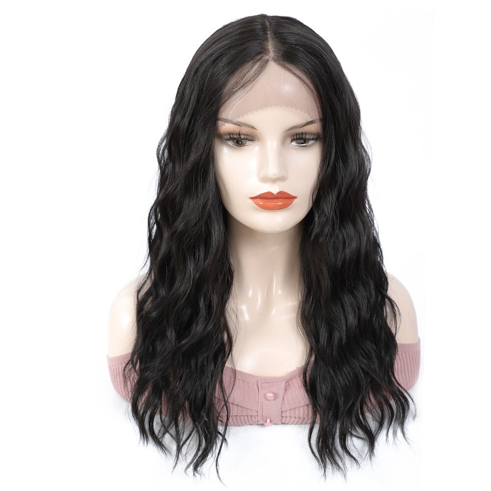 Trendy Middle Part Lace Synthetic Wig for Women High Temperature Fiber Hair X-TRESS 20 Inch Long Ombre Blonde Cosplay Daily Use: 2