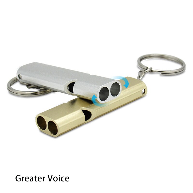 Ultrasound Aluminium Training Fluitje Voor Vogel Hond Eagle Fluitje Dual-Gat