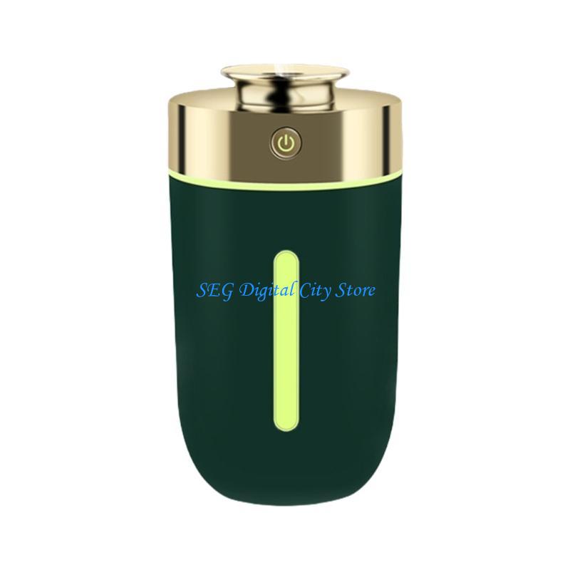 U75B Air Humidifier Portable Air Purifiers with LED Light Home Car USB Desktop: green