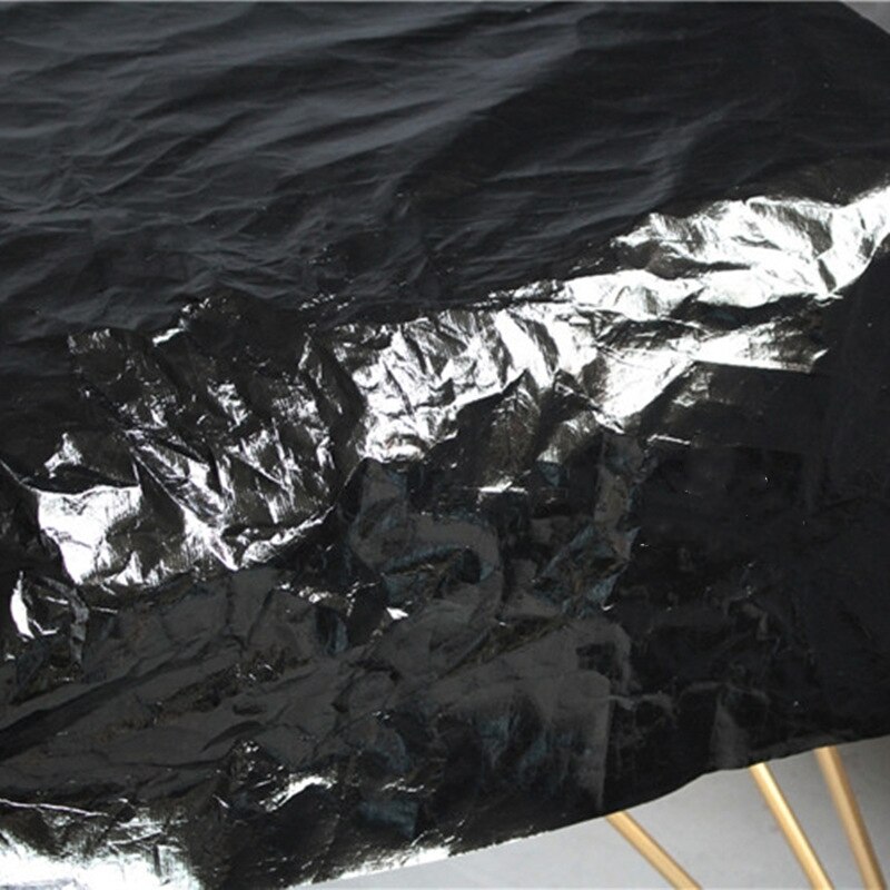 Soft coated Tyvek Washing breathe paper Bright black Tearing Resistant Waterproof DIY bags garment Craft Paper Fabric