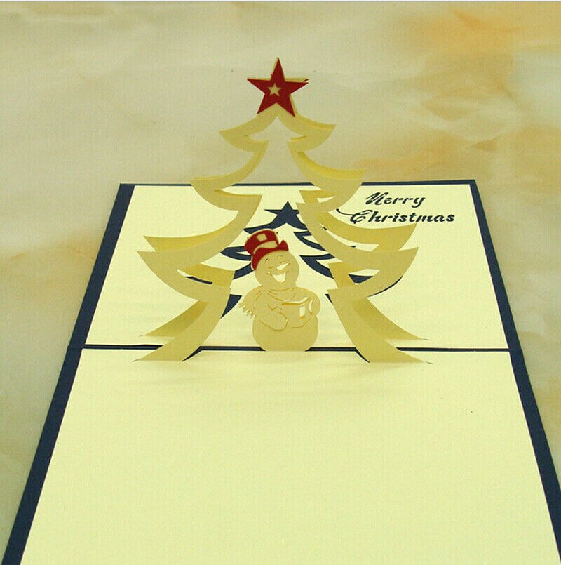 3D Pop Up Sculpture Greeting Cards Christmas Birthday Valentine Invitation Card: Q1