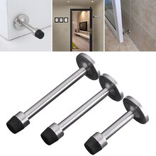 Door Stops Stainless Steel Door Stopper Bathroom Glass Wall Anti-Collision Doorstop Furniture Hardware