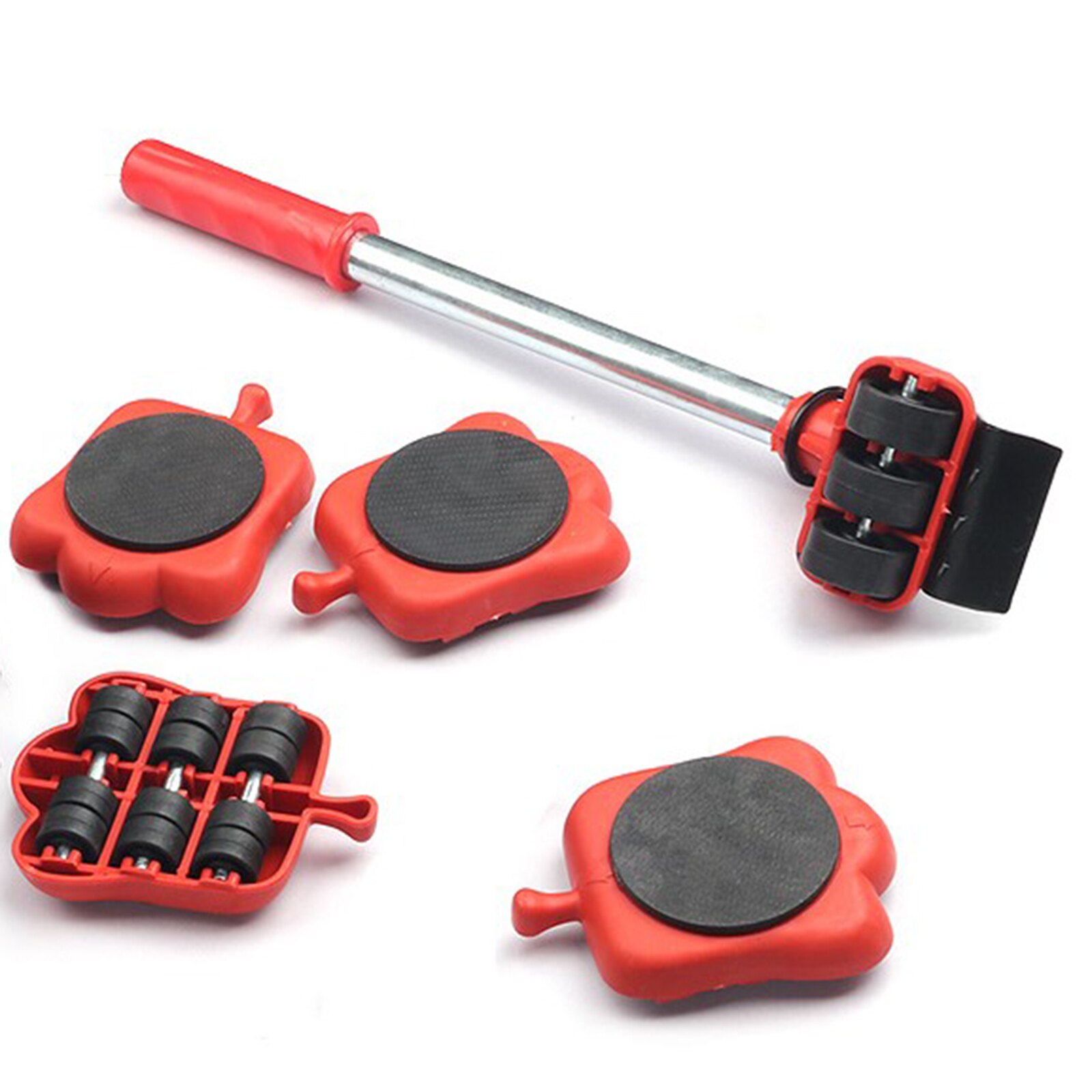 Mover Sofas Couches Refrigerators Safe Moving Appliance Roller Adjustable Red Safety Tool Convenient Furniture Lifter Set: A2