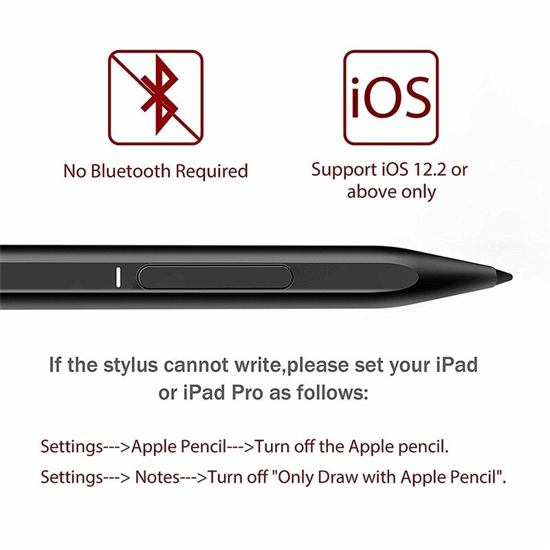 Palm Rejection Smart Pen Stylus Pencil Touch Pen For Apple iPad Pro Air 3rd Gen For iPad 6th & 7th Tablet Pen Capacitive Stylus