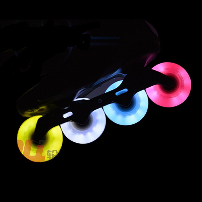4 stks 85A 62mm 64mm 68mm 70mm 72mm 76mm 80mm Lichtgevende LED Glans Roller Wiel voor Kinderen Volwassenen Schaatsen Patines met Magnetische Kern