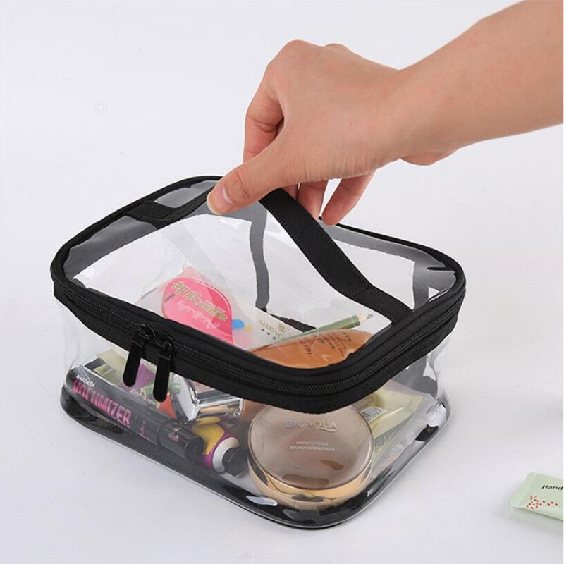 Transparante Pvc Cosmetische Tas Voor Vrouwen Waterdichte Clear Make Tassen Beauty Case Make Up Organizer Opslag Bad Toilettas Wash Bag