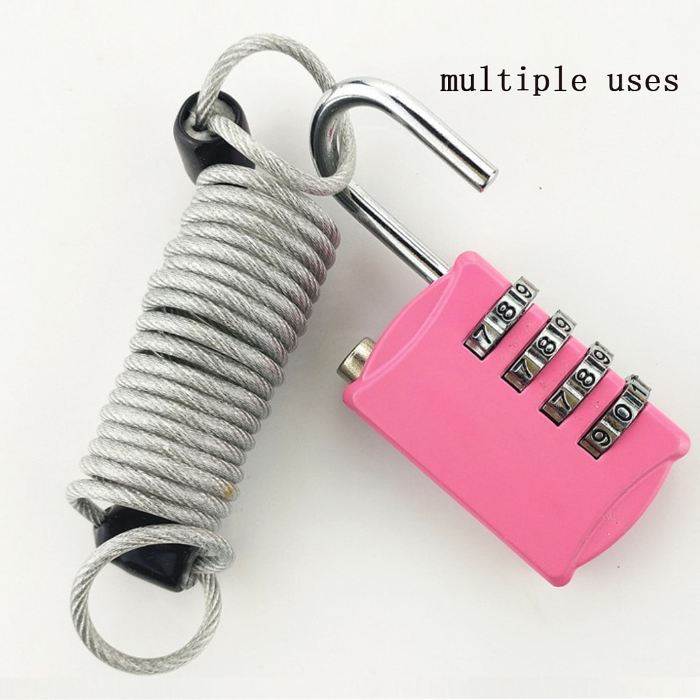 Luggage four-digit password lock, digital anti-theft password lock combination suitcase metal password lock padlock