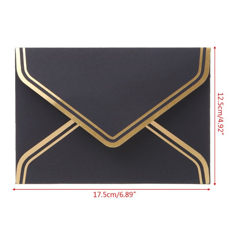 10 unidades/juego de Sobres de papel para manualidades Retro Vintage en blanco para cartas, tarjetas de felicitación, invitaciones a de boda, de 125x175mm