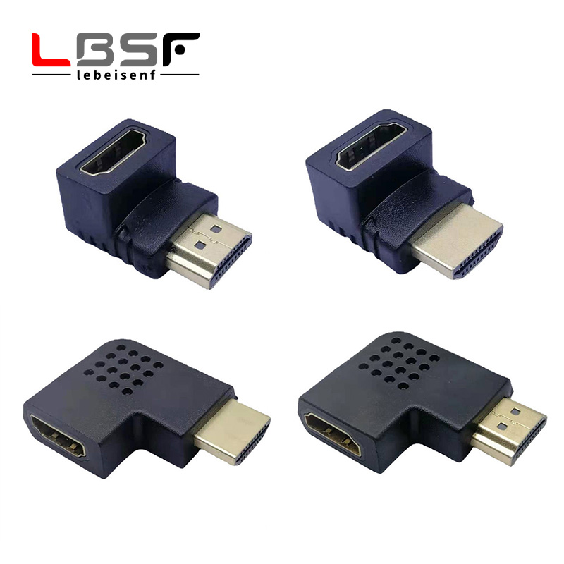 Hdmi Laterale Adapter Lcd Tv Adapter L-Type Hdmi Man-vrouw Adapter Rechts 90 Graden
