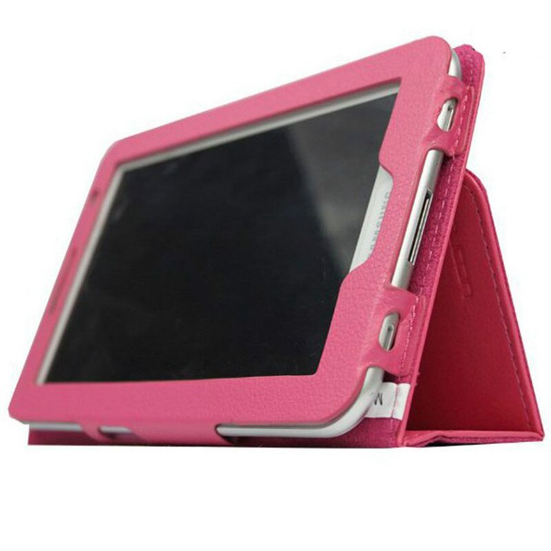 Funda con tapa para tableta Samsung Galaxy Tab 2 de 7,0 pulgadas, modelos GT-P3100, P3110, P3108, P6200, P6210, funda magnética de cuero PU con soporte