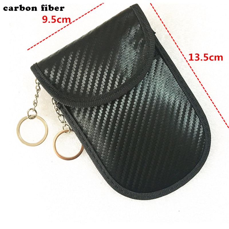 Chaves remotas rfid sacos de blindagem eletromagnética faraday entrada keyless chave do carro bolsa caso fob sinal bloqueador protetor bag1030