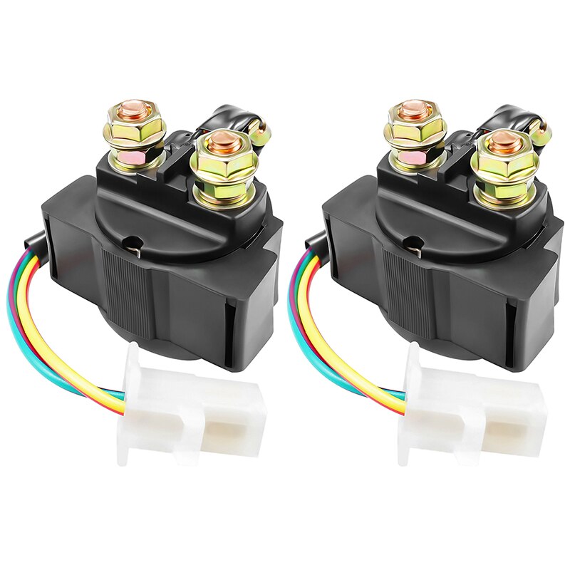 Motorfiets Starter Solenoid Relais Voor Yamaha XJ550 XJ650 XJ750 Maxim XJ750R Seca XJ900 XJ1100 Xs 750 850 1100 TTR250 XT225 serow: 2 pcs