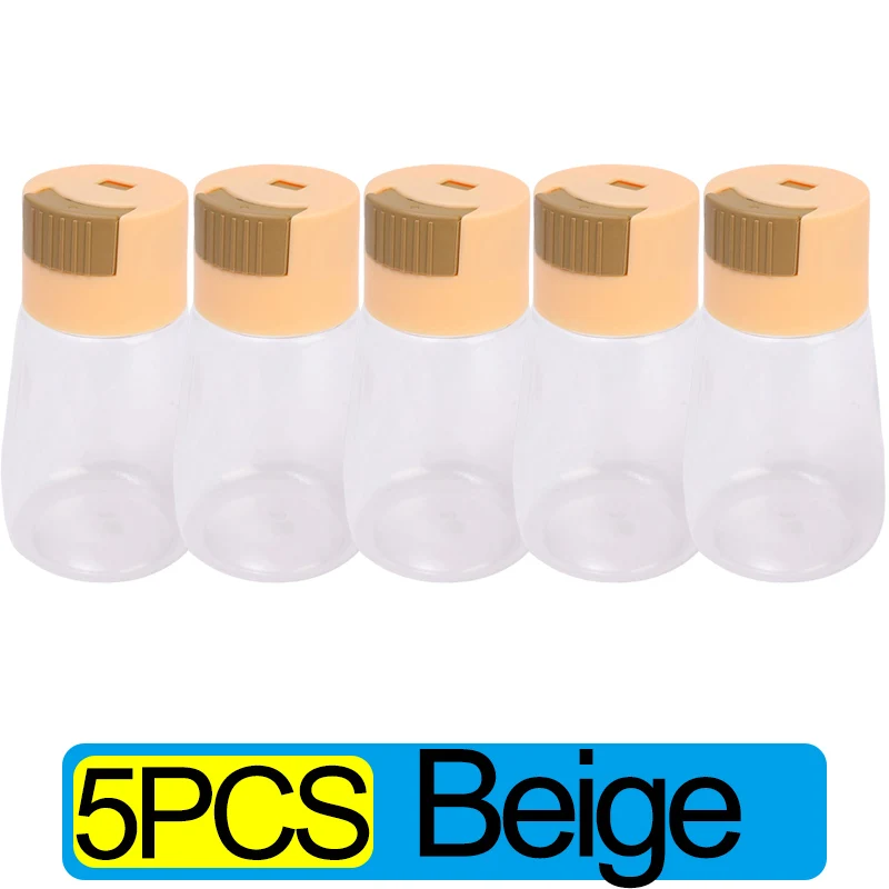 Kvantitativ push-type krydderiraker pressetype saltdispenser krydderidispenser forseglet køkkenkrydderiboks krydderiflaske: Multi