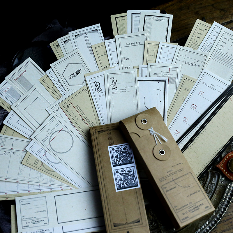 Retro Simple Bottom Note Paper DIY Scrapbooking Decorative Thick Card Material Paper