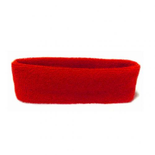 Haar Band Outdoor Sport Zweetband Hoofdband Yoga Gym Unisex Stretch Effen Kleur Haar accessoires: Rood