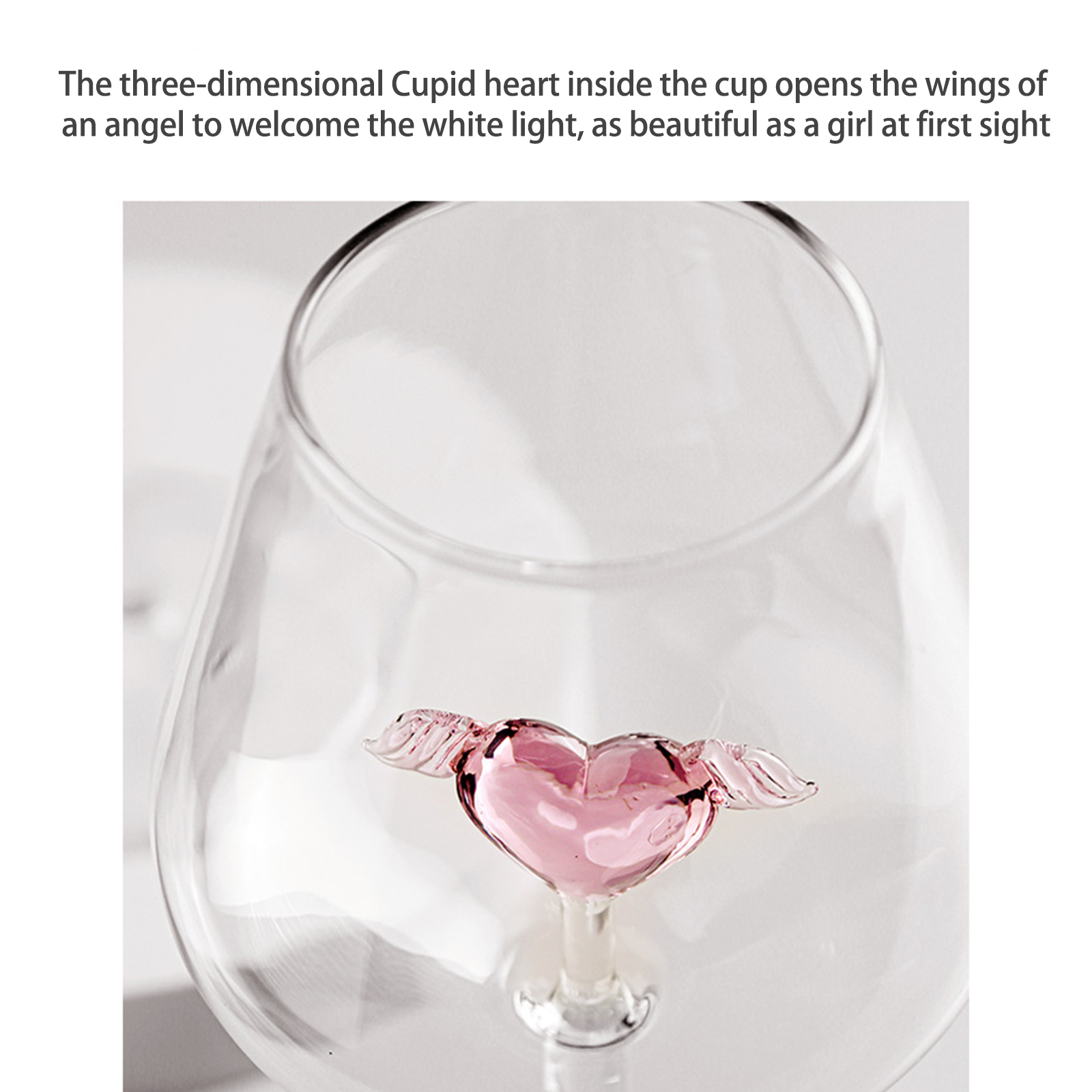 Verre à Cocktail en Forme de Cœur, Coupe à Vin Rouge, Verres à Champagne, Ustensiles de Cuisine, Eau, d'Anniversaire, ixde Mariage, 350/500ml